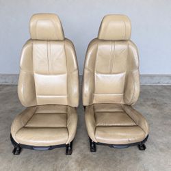 Bmw E90 E92 M3 tan front leather seats power, heated
