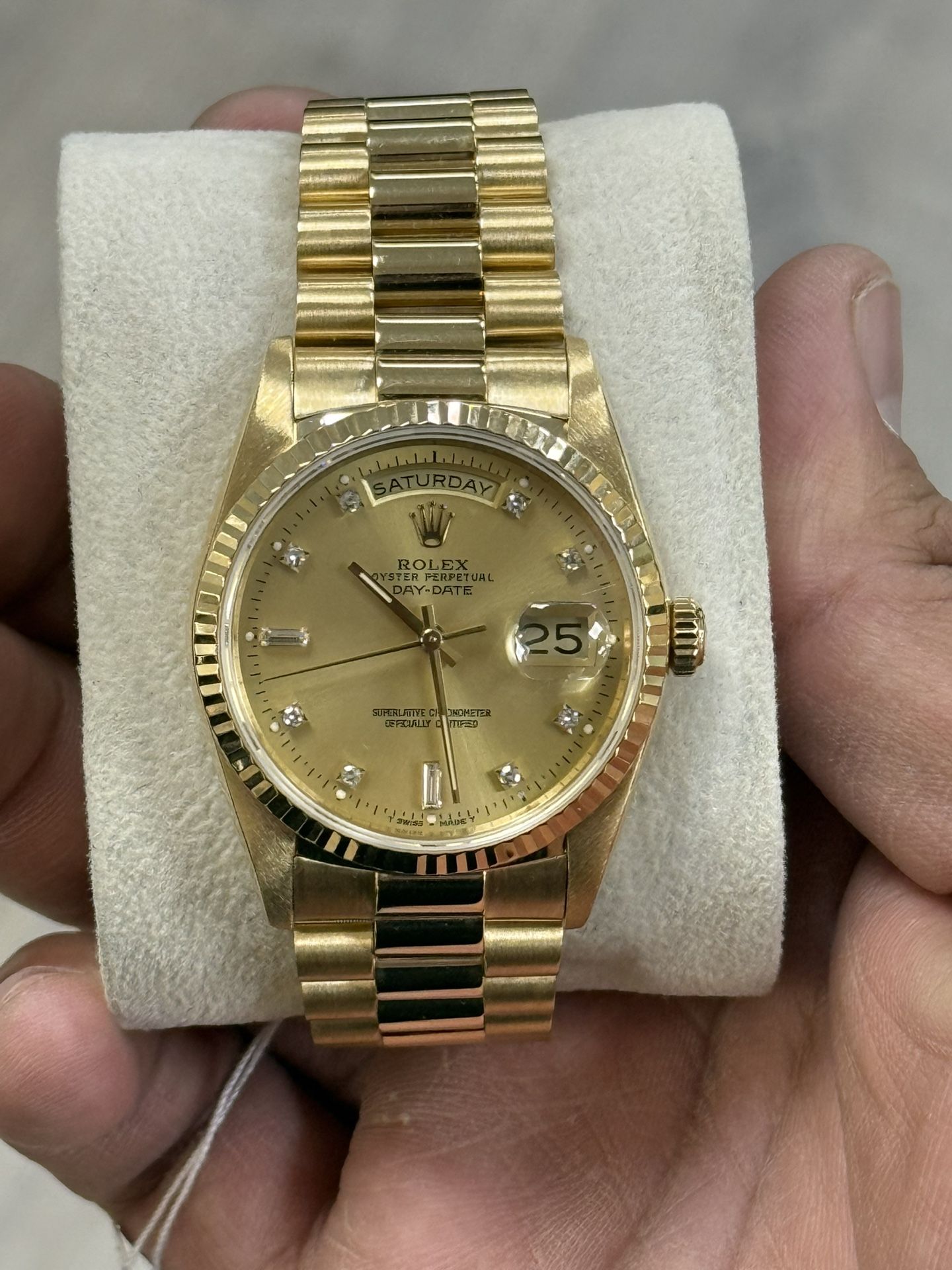 Factory Diamond Bezel Rolex 18348 Best Rolex Day Date Factory