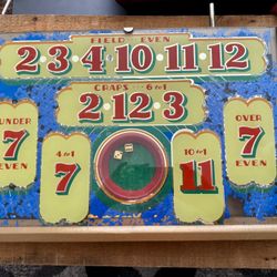 1(contact info removed) Vintage Craps Game 