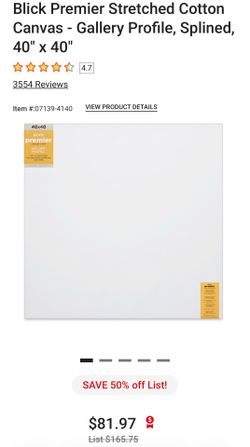 2 Blick Premier Canvases 40x40