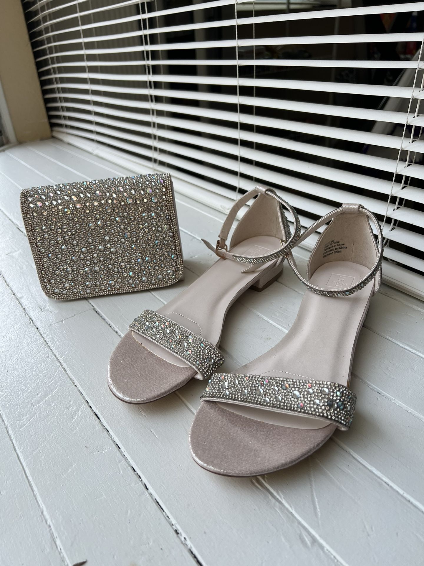 Glittery Sandal And Purse