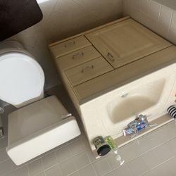 Cabinet And Toilet 