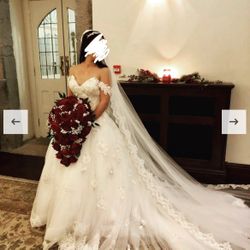 Wedding Dress With Veil