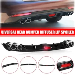Universal Car Rear Bumper
Diffuser Lip spoiler Canard For
BMW E46 E60 E90 for Ford
Focus 2 for Audi A3 Car-
Styling ABS Plastic