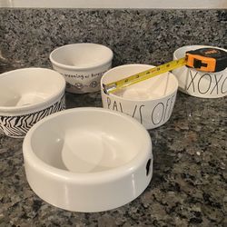 5 Dog Bowls