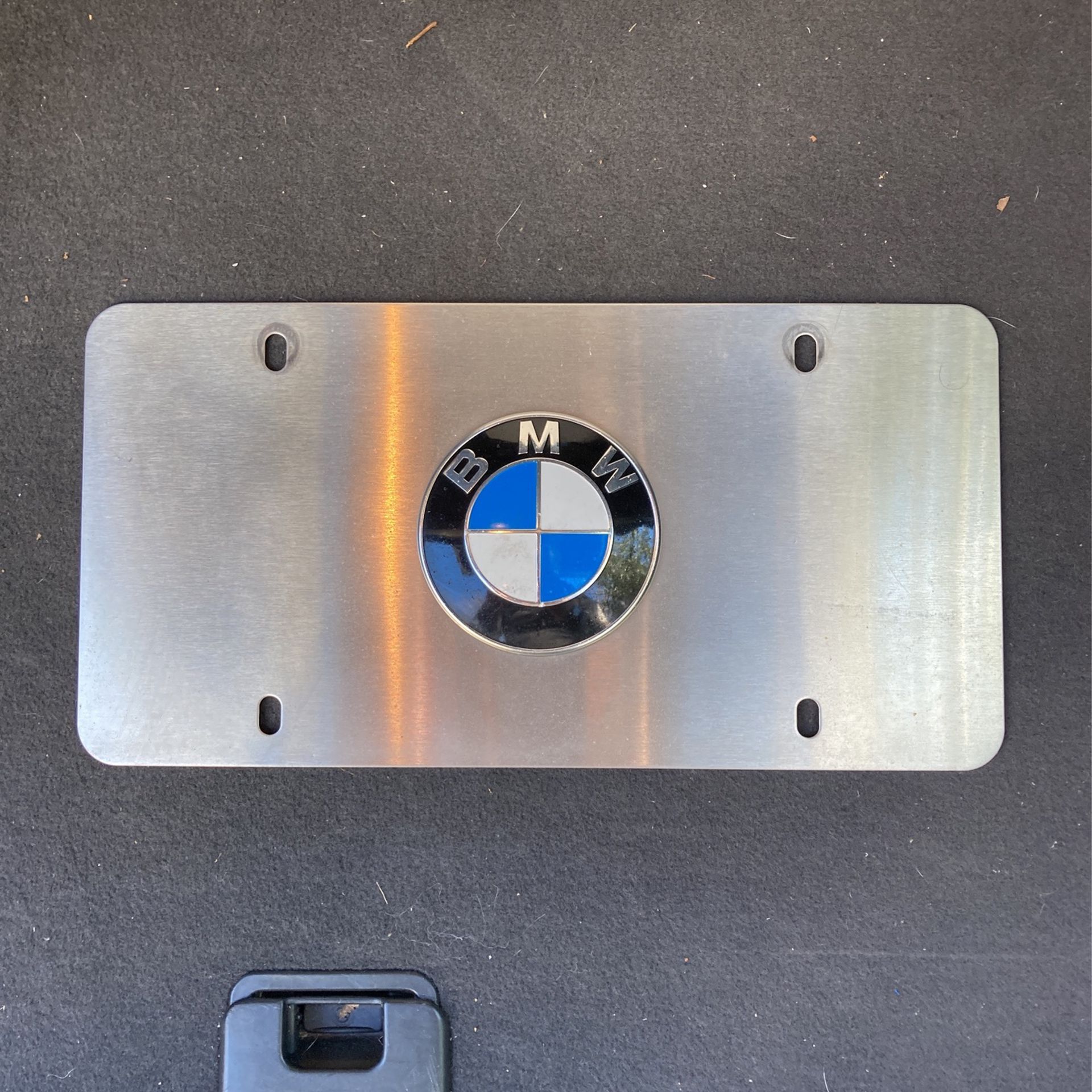Authentic BMW chrome Logo plate