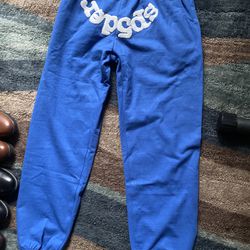Blue Sp5der Worldwide Sweatpants
