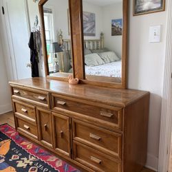 Oak Bedroom Dresser Set