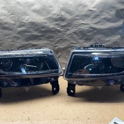 #OH50 2014-2016 Jeep Grand Cherokee Black LED Headlight Pair 