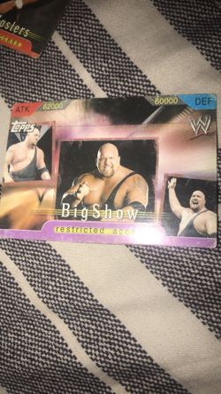 Big show wwe card