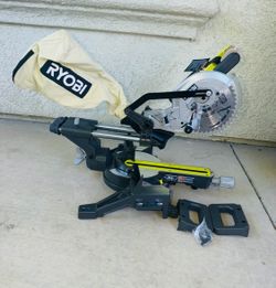 RYOBI ONE+ 18V Cordless 7-1/4 in. Sliding Compound Miter Saw (Tool only) New