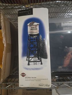 Department 56 Harley-Davidson Water Tower Snow Village