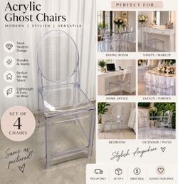 Acrylic ghost  bar chair