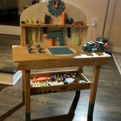 Wooden Tool Bench Toy