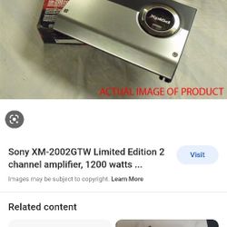 Sony Amplifier 1200 Watts