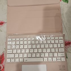 for iPad 11th 10th Generation Case with Keyboard, 7-Colors Backlit, pink color-  Detachable Keyboard for iPad