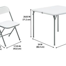 Two Card Tables With 4 Chairs Each