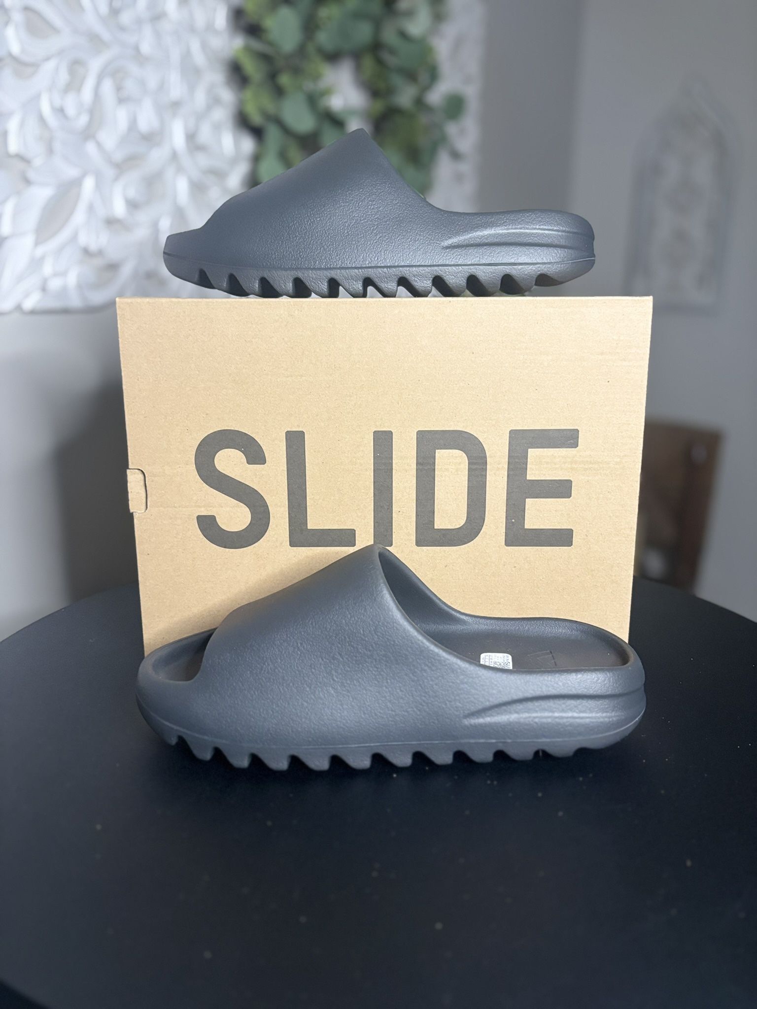 Onyx Yeezy Slides