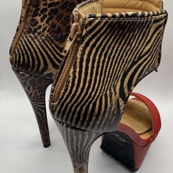 Women’s Red/Leopard Platform Heels