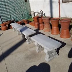 CONCRETE CEMENT BENCHES  $120-$180  EACH 