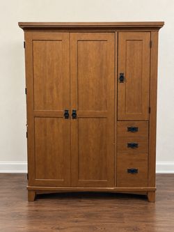 Computer desk cabinet hutch