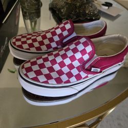 Pink And White Checkered Vans