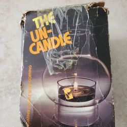 New Glass Uncandle Uses Lamp Oil And Wick 
