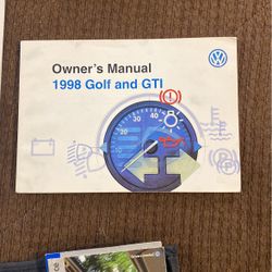 Mk3 VW Gti Golf Owners Manual Kit