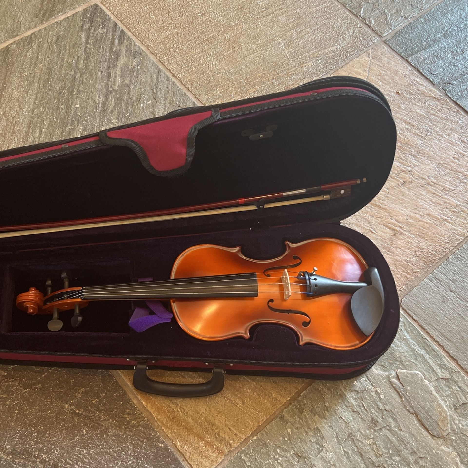 Violin With Case And Bow