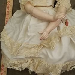 Antique Victorian  Style Porcelain  Bisque Doll- 22"