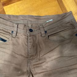 Empyre Mens Denim Jeans Sz 34, Khaki Color Tan  Soft Feel