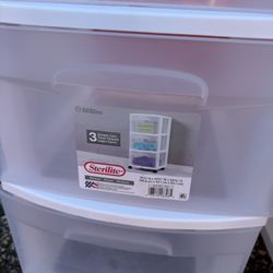 Plastic 3 Drawer Storage Container