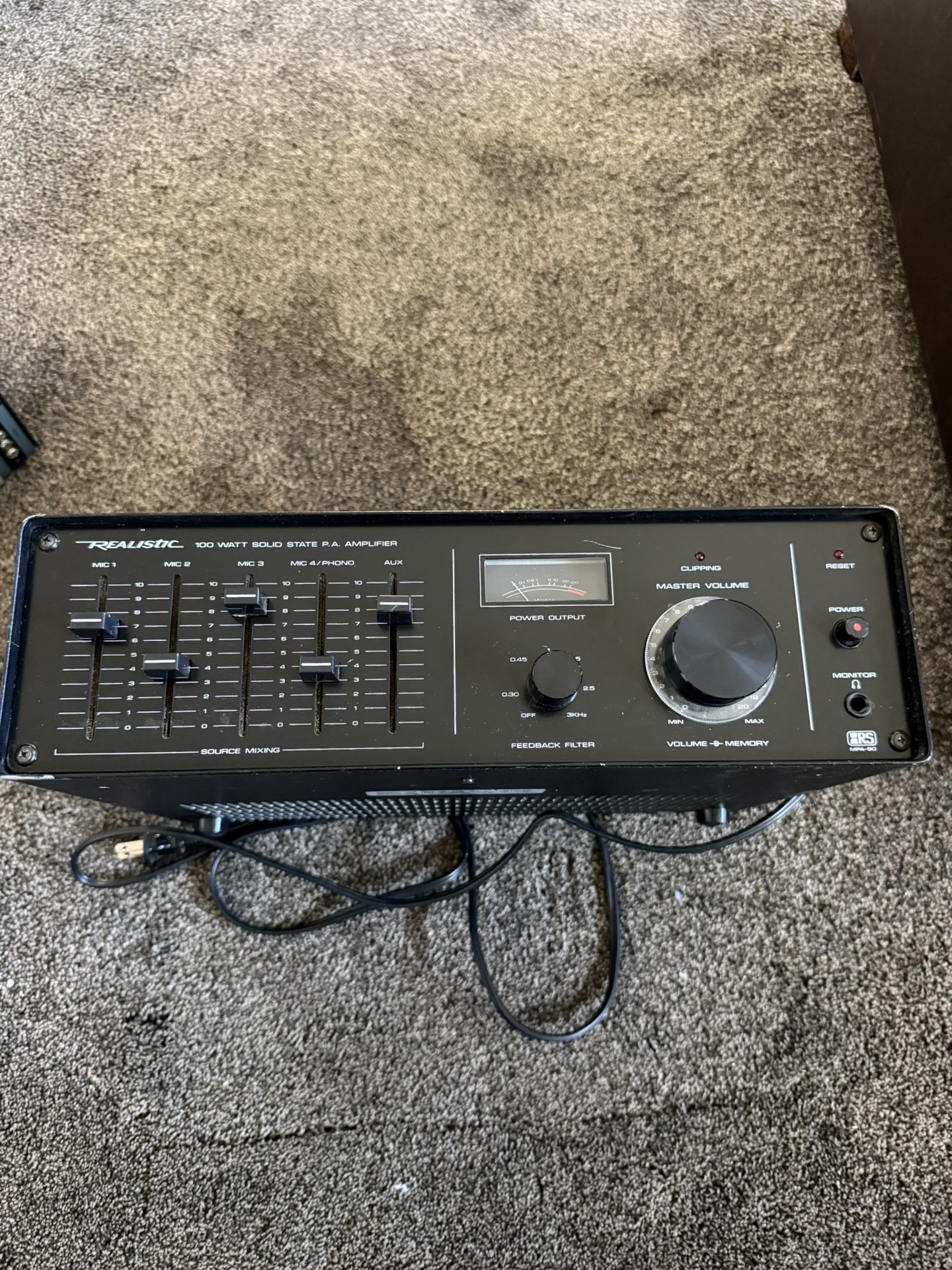 Realistic MPA-80 Solid State PA Amplifier 