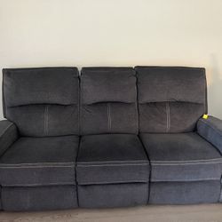 Reclining Sofa With Charger Ports 