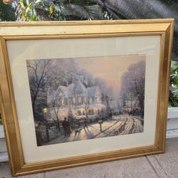 Thomas Kincade  LARGE lithograph Print