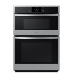 Brand new Samsung 30" elec wall oven, microwave, stainless steel