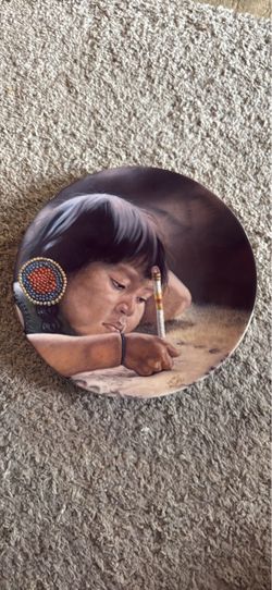 Native American Child Decorative Collector Plate