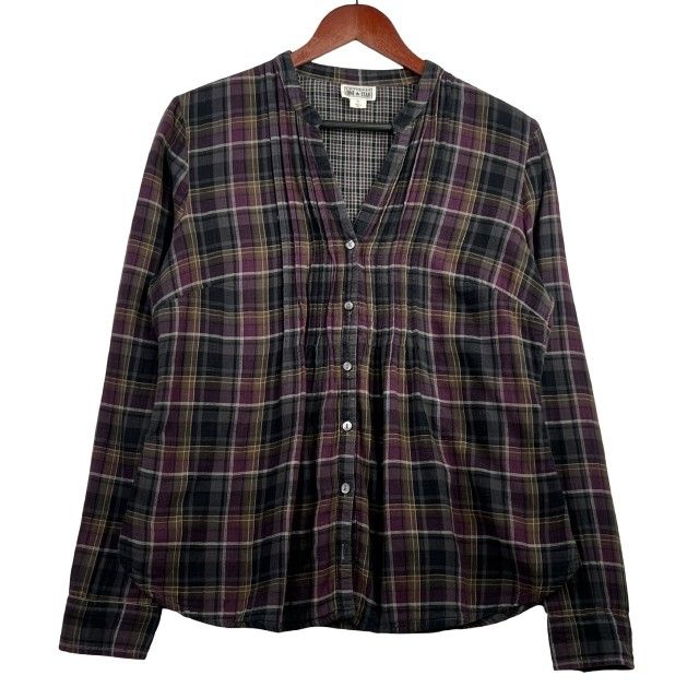 Converse one star long sleeve plaid shirt XL