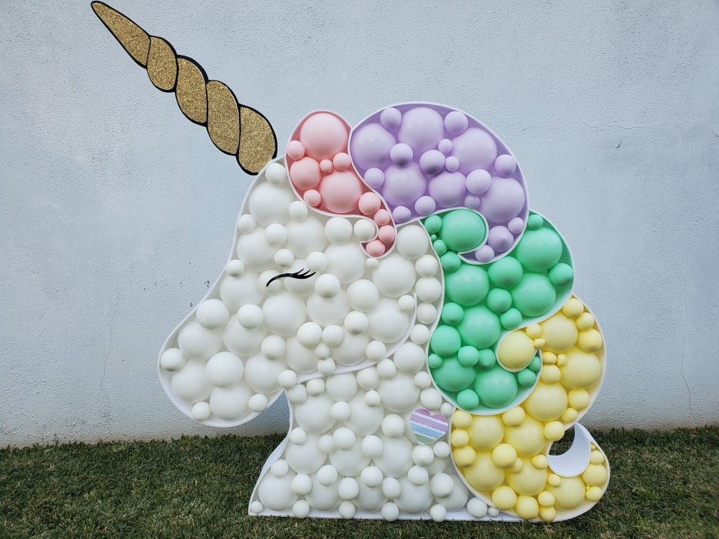 Unicorn Balloon Mosaic