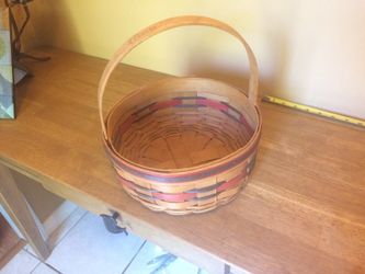 Longaberger Collectable Crisco Basket With Handle 1992 Vintage