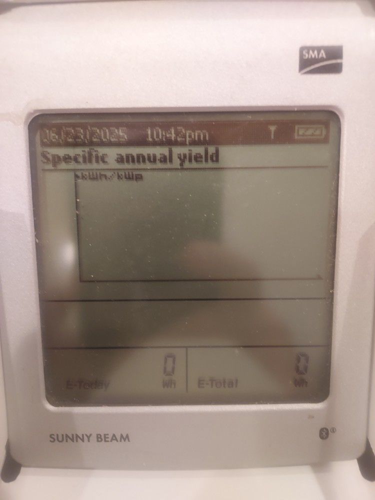 SMA SUNNYBEAM REMOTE SYSTEM DISPLAY