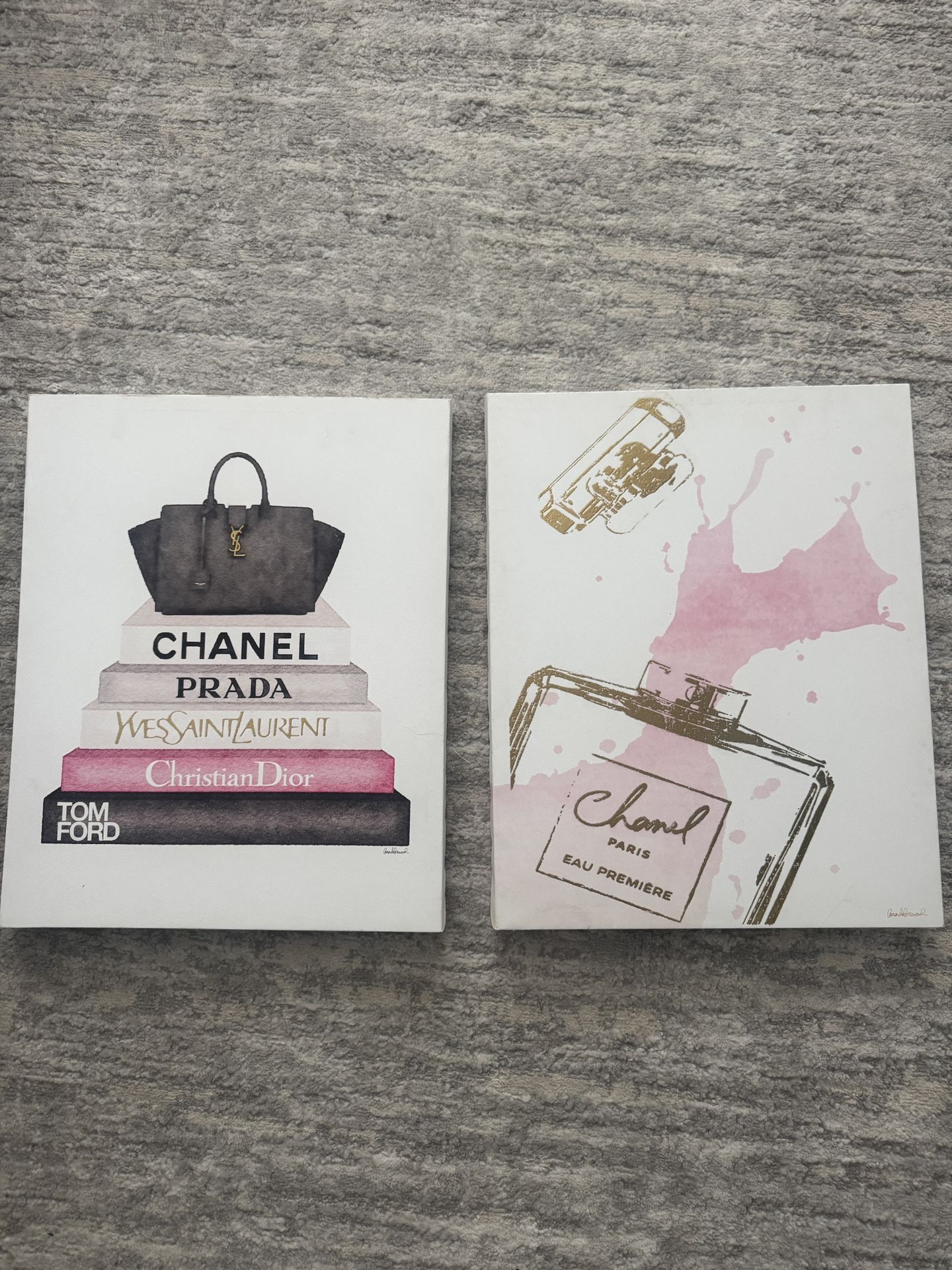 Two Decorative Canvases