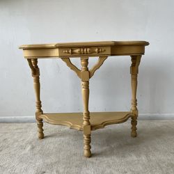 Yellow Wood Wall Table Nightstand