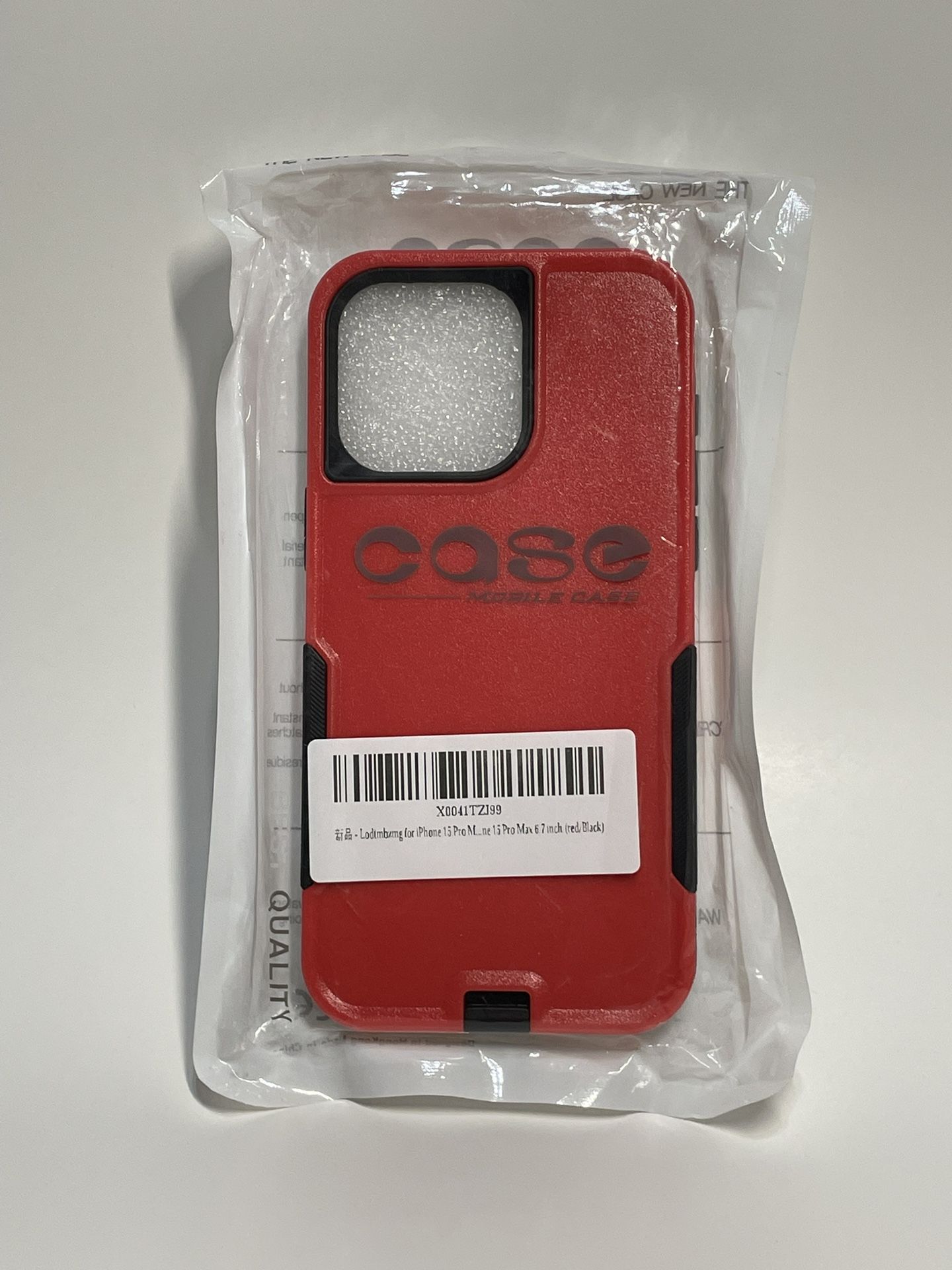 iPhone 15 PRO Red and black Phone Case.