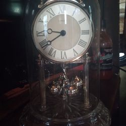 Linden Crystal German Antique Quartz Clock 