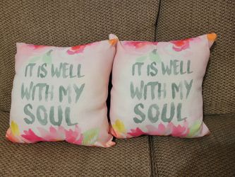 Throw Pillows "It Is Well With My Soul"
