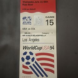 1994 FIFA World Cup Ticket – USA vs Colombia at Rose Bowl