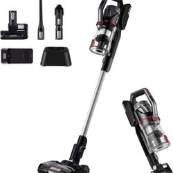 Eureka Lightweight Cordless Vacuum Cleaner with LED Headlights, 450W Powerful BLDC Motor Removable Battety Handheld Vac for Multifloors, Carpet & Hard