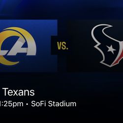 Rams Vs Texans