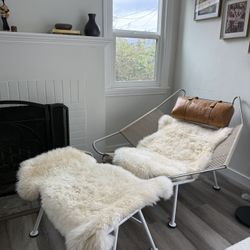 Rove Concept chair + ottoman+ bonus throw blanket. Original price for both is $3997.
